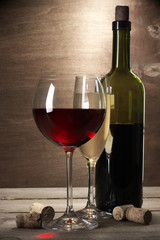 Red and white wine