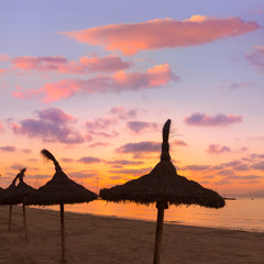 Majorca El Arenal sArenal beach sunset near Palma