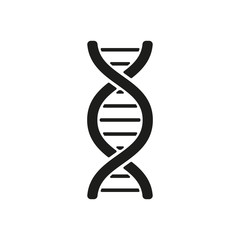 The dna icon. DNA symbol. Flat - obrazy, fototapety, plakaty
