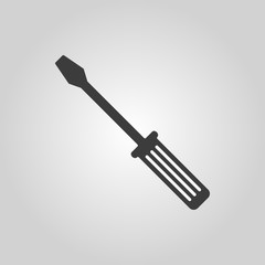 The screwdriver icon. Settings symbol. Flat