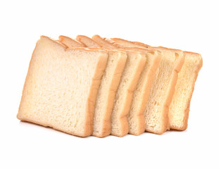 sliced bread isolated on white background