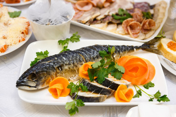 Large smoked mackerel