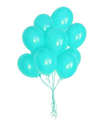 turquoise balloons