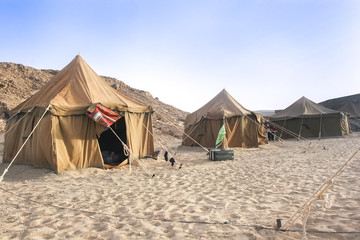 Camp in Sahara