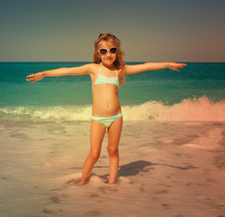 Child on the beach