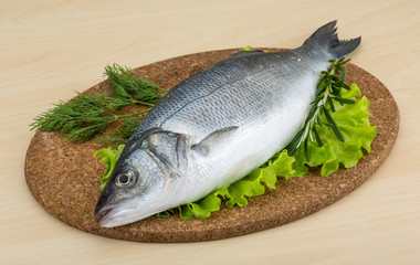 Raw seabass