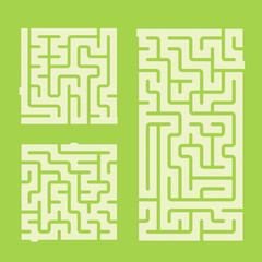 modern square labyrinth set