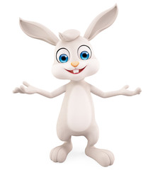 Easter Bunny with presentation pose