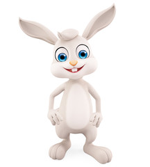 Fototapeta na wymiar Easter Bunny with standing pose
