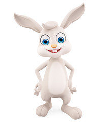 Fototapeta na wymiar Easter Bunny with standing pose