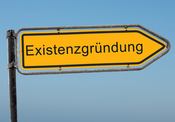 Strassenschild 38 - Existenzgründung