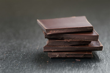 stack of chocolate thin pieces