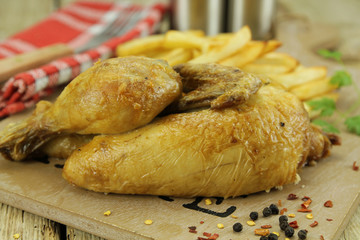 poulet, frites