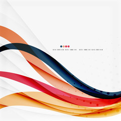 Red and orange color lines composition