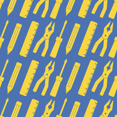 seamless abstract background with tools