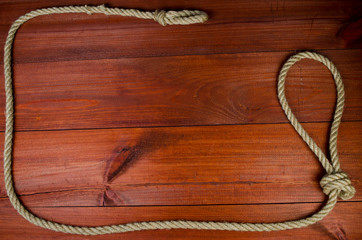 Hanging noose frame background © rbadowski