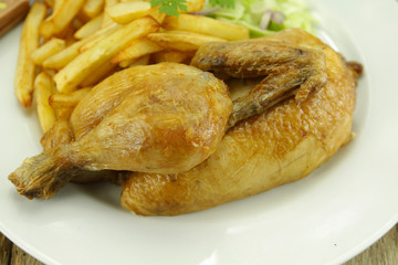 poulet, frites
