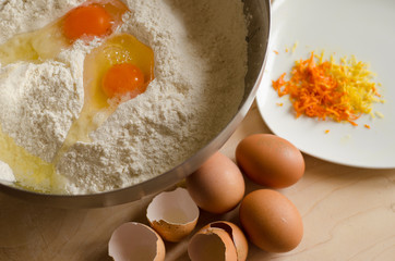 Preparation for baking