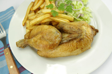 poulet, frites