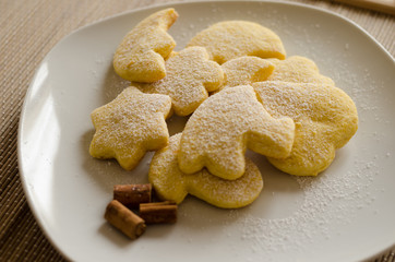 Homemade biscuits with cinnamon