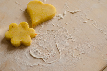 Cutting out sugar cookies