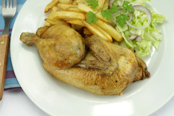 poulet, frites