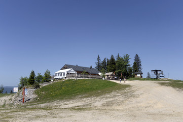 Fototapeta premium restaurant d'altitude