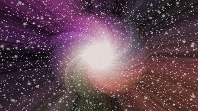 Burst star generated seamless loop video