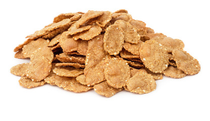 Fototapeta premium Cornflake cereals isolated