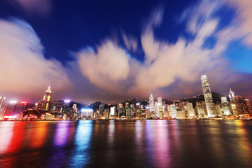 Fototapeta na wymiar Hong Kong at Night