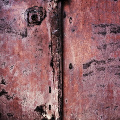 very shabby metal background with old paint