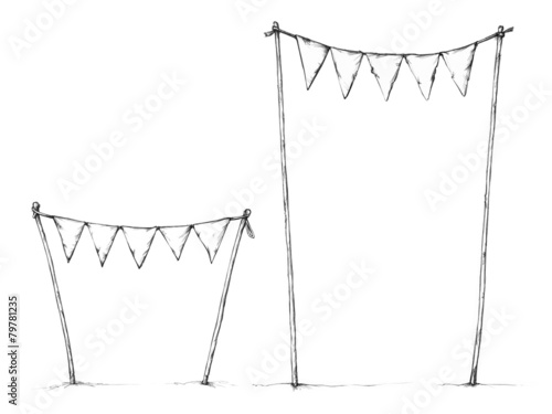 Malvorlage Wimpelkette Coloring and Malvorlagan