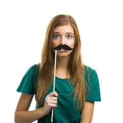 tee shirt moustache