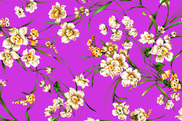 Floral vintage Background seamless
