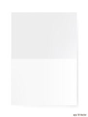 White A4 size paper sheet, Vector