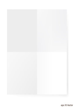 White A4 size paper sheet, Vector