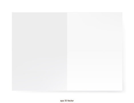 White A4 size paper sheet, Vector