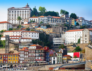 Fototapeta na wymiar Buildings of Porto city center, Portugal