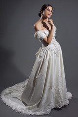 Fototapeta premium Wedding dress, different perspectives