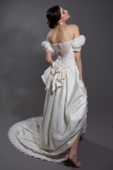 Fototapeta premium Wedding dress, different perspectives