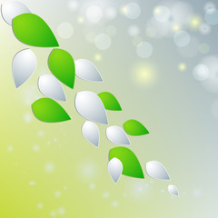 Abstract Green Natural Background vector illustration