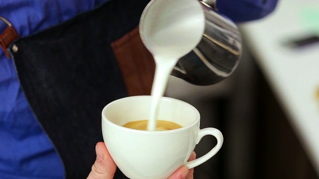 Latte Art Coffee cappuccino