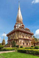 Naklejka premium WAT CHAITHARAM - Wat Chalong, Phuket, thailand