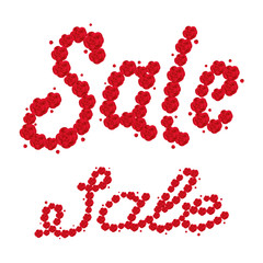 Shape Sale from flowers