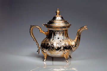 traditional brass teapot from Morocco
