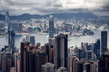 Modern buildings of Hong Kong
