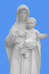 Fototapeta premium Mother of God with baby Statue