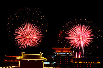 Beautiful New Year Celebration Fireworks