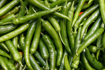 green peppers background