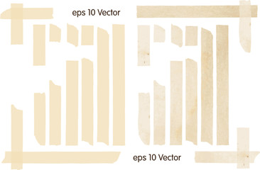 Set of Vector Illustrations of Adhesive Tapes - 79791843
